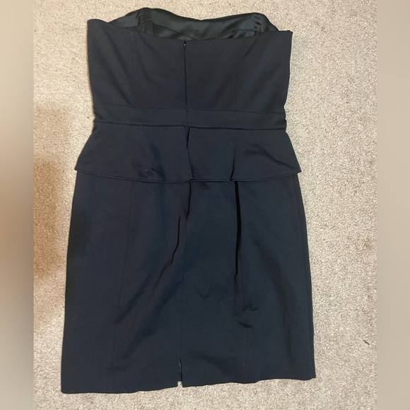 White House black market black strapless mini dress size 6 - Picture 6 of 9